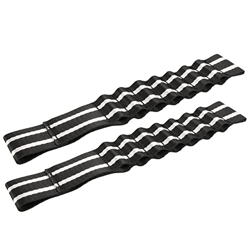 VOFONO 2PCS Adjustable Nylon Door Strap Fit for Jeep Wrangler TJ JK JL CJ JKU YJ Replacement Door Straps Updated Heavy Duty Door Limiting Check Strap,Black and White