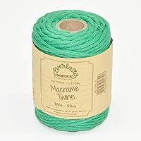 Everlasto Bobine De 0,5 Kg De Ficelle En Coton Doux Pour Macramé 38-6