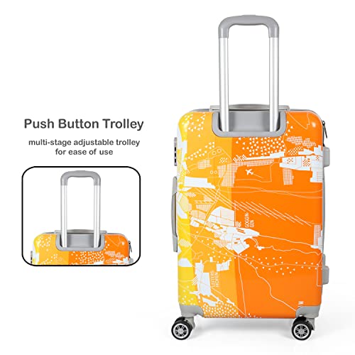 Image of Polo Class 2Pc Set Trolley Bag (20 /24 inch) - Orange