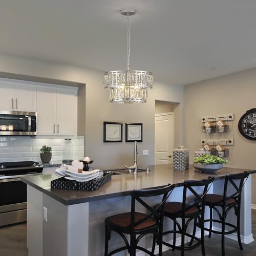 Tunkayli MD102-4-CHROME 16In Crystal Chandeliers Chrome Chandelier thumb #2