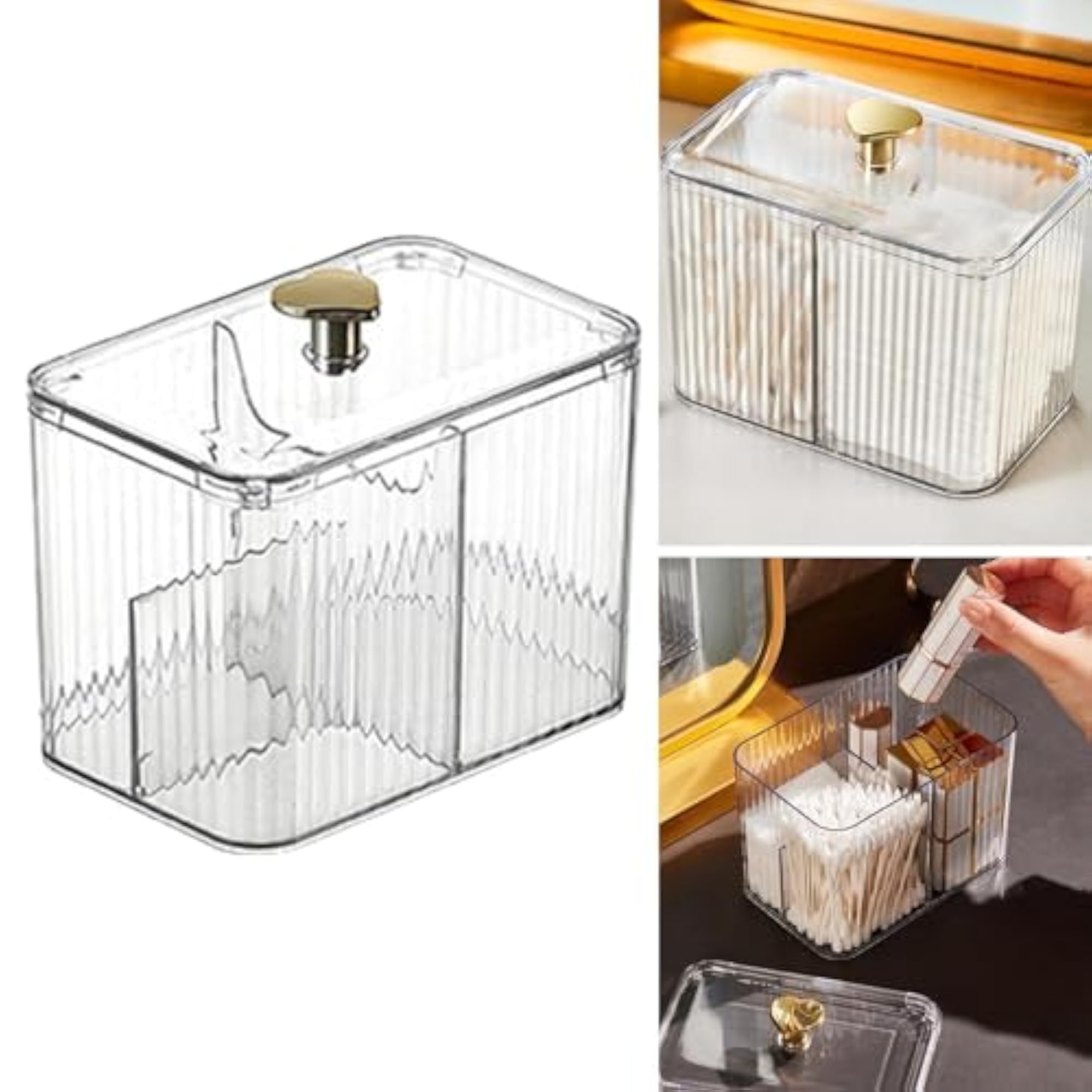 Makeup Tool Storage Canister Bathroom Organizer