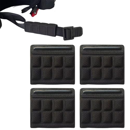 LKCCTK ヘルメット あごパッド 4個セット 吸汗 防磨 取り外し可能 マジックテープ ユニバーサル設計 バイク 自転車 安全帽用 スポンジパッド