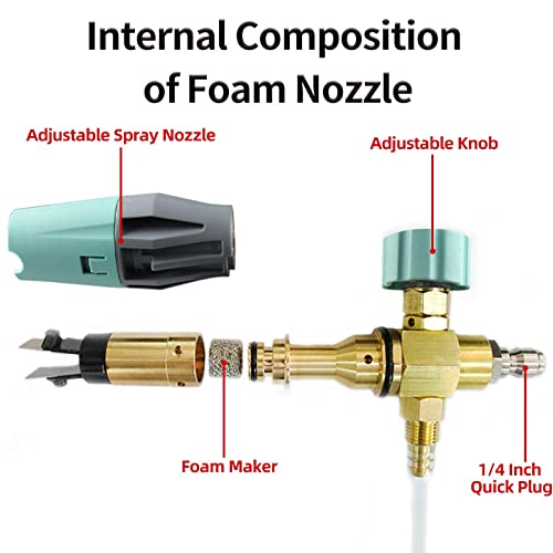 Sooprinse Foam Cannon, Adjustable Snow Foam Lance Transparent Body thumb #4