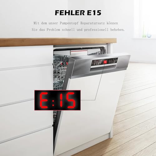 ShnminEU 2 Stück Reparatursatz Pumpentopf geschirrspüler Kompatibel mit bosch siemens pumpentopfdichtung reparatursatz pumpentopf für spülmaschinen - 182mmø wie 12005744