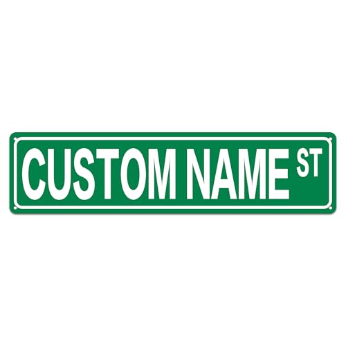Custom Street Sign 4x16in Custom Sign With Your Photo Text Logo For Street Business Workplace Home Cafe Bar For Outside Or Inside Use