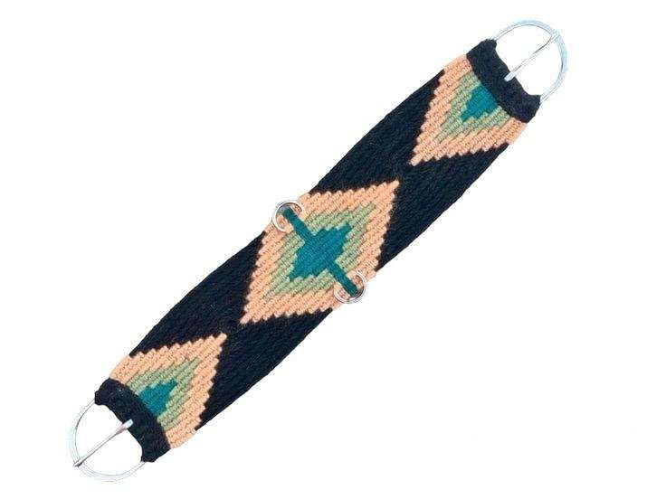 CHEVAL's Premium Horse Western Mohair Wool Cinch 32' - Breathable Saddle Cinch with Stainless Steel Buckles - Durable and Comfortable Equestrian Gear- Ideal for Trail Riding, Barrel Racing (MG-07)