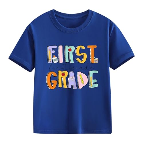 Toddler Kid Summer Back to School Clothes Little Girls Boys First Day of Kindergarten Shirt Teen Cute School Days Graphic Tee2