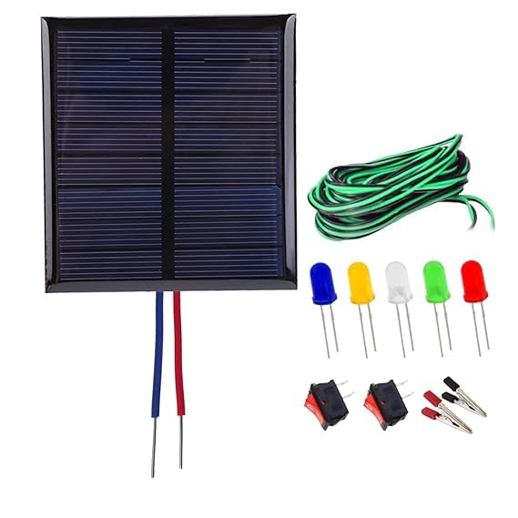 SP Electron Solar Panel Kit 5 LEDs, 2 ON/Off Switch, Wire, 2 Crocodile Clip (B0CNR7X8DW) Amazon Price History, Amazon Price Tracker