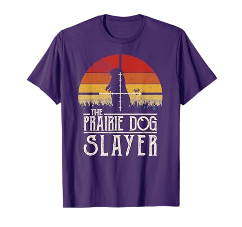 Vintage Sunset Prairie Dog Slayer T-Shirt
