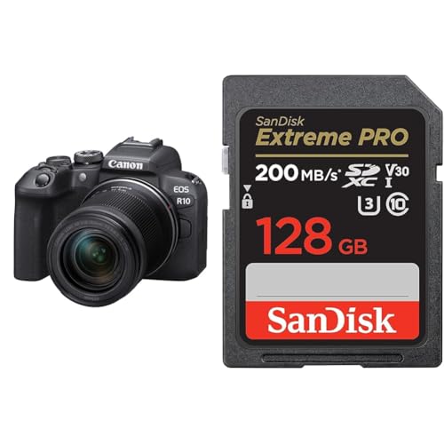 Image of Canon EOS R10 24.2MP RF-S18-150mm f /4.5-6.3 is STM Mirrorless Camera (APS-C Sensor, 4K UHD Video) fo