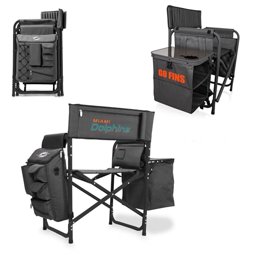 Image of Picnic TIME NFL Unisex-Adult NFL Fusion Camping Chair with Side Table and Soft Cooler, Beach Chair for Adults, Lawn Chair