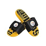 FOCO Herren NFL Team Logo Athletic Gel Slides Sandale, Wordmark mit Farbverlauf