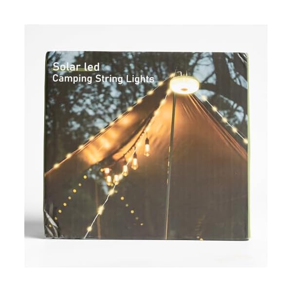 SUBOSI 10m Solarenergie USB 2 in1 Camping Lichterkette Aufrollbar – Bild 14
