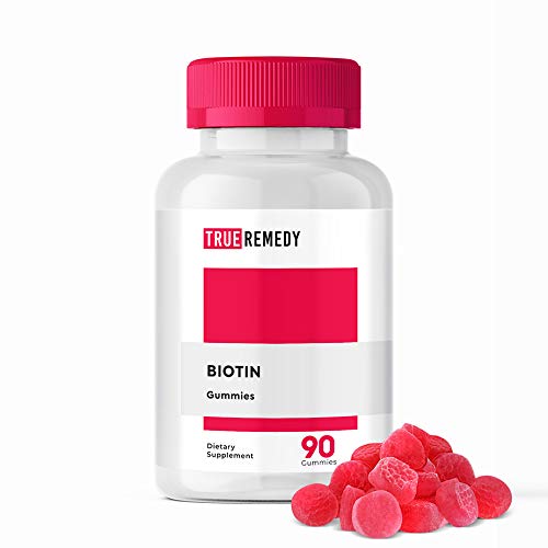Biotin Gummies 10,000mcg Highest Potency Supports Healthier Hair Growth, Skin & Nail Vegan, Non-GMO, Pectin-Based, Kosher (Strawberry Flavor, 90 Count)