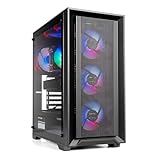 Evounic High-Performance ARGB Gaming PC – i5-11400F up to 4.4GHz, GTX 1080 Ti 11GB, 32GB DDR4, 1TB NVMe SSD, 650W PSU, Wi-Fi 6, Windows 11