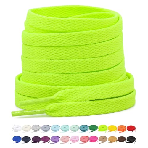 Image of Stepace [2 Pairs Flat Shoe Laces for Sneakers 30 inch-72 inch Length 26 Color Shoelaces