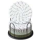 Lazebox Coasters Set of 8 for Drinks, 4 Inch Large Coasters for Coffee Table, Tabletop Protection for Hot & Cold Drinks, Versatile Coasters for Home Decor, Non-Slip & Easy to Clean