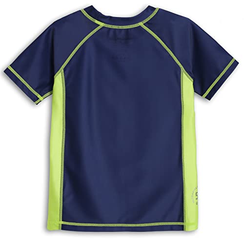 Hotfiary Costume De Bain Garçon Rashguard Manches Courtes + Short + Bonnet - Protection Solaire