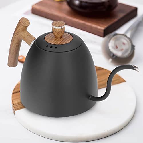 Tetera de acero inoxidable 800ml con pico de cuello de ganso miniatura 3