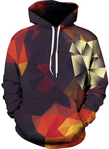 Graphic Hoodies for Men Funny Novelty Pullover Sweatshirt Xmas Gifts Anime