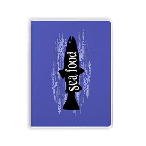 Carnet de notes poisson noir souple idéal pour vos croquis de voyage et de café