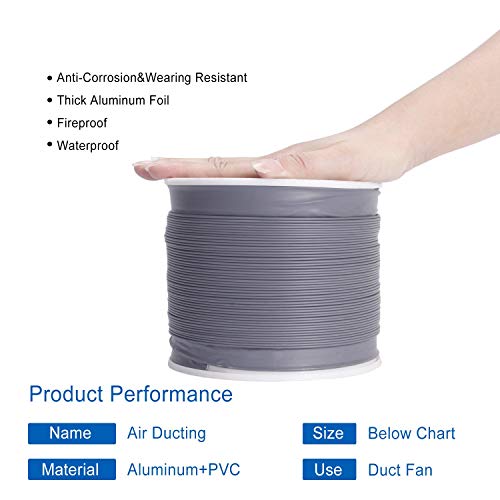 Hon&Guan Condotto di Ventilazione Alluminio, Tubo