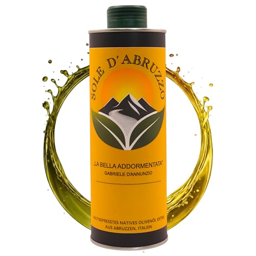 SOLE D'ABRUZZO Olivenöl Nativ Extra aus Italien (500ml) – Ernte 2025/2026 – Handgeerntet...