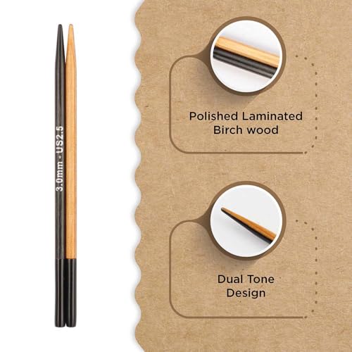 Image of Knitter's Pride Day & Nite Normal Interchangeable Circular Needles 5 inch inch (13cm) - US Size 2.5 (3mm)