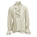 STRIR Camisa con Cordones renacentista Medieval Túnica Medieval Traje Caballero Viking Guerrero...
