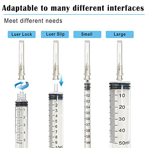Image of 100pcs 27 gauge 1 inch Needle Luer Lock for Scientific Lab | Refilling Inks, Individually Wrapped
