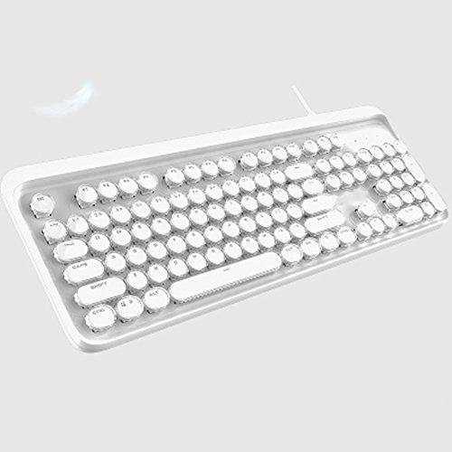 Preisvergleich Produktbild JIANGU Tastatur, Kristall-Tastatur, mechanischer Lampenschirm, kristallklar, durchscheinend