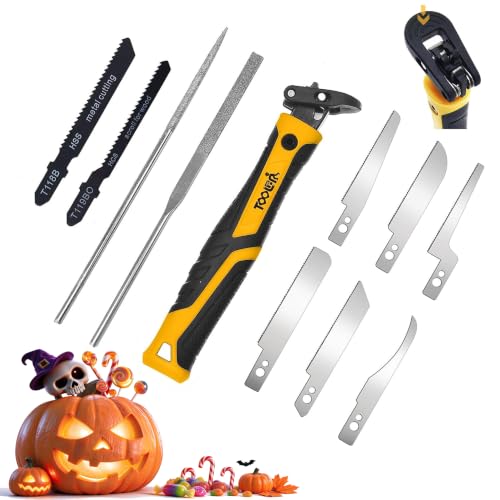 TOOLAN: 10-In-1 Model Craft Hand Saw & File Set. DIY Mini Razor Saw&File Kit for Handcrafted, Modeling, Plastic, and Other Fine Cutting, Reliable Blade Quick Change Mechanism