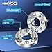 Golf Cart Wheel Spacers 1 Inch for EZ GO EZGO Club Car, 4x4 ATV Wheel Adapters 4x101.6mm Wheel Spacer Hub Bore 62mm with 1/2