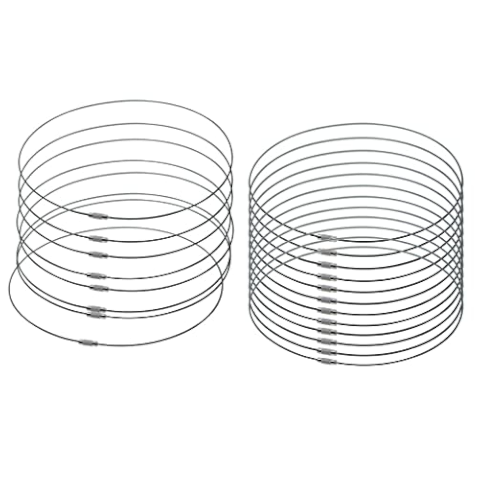 20Pcs Black Stainless Steel Wire Cord Necklace Choker Findings DIY