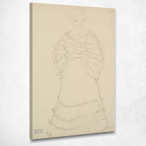 Tableau Klimt Debout légèrement à gauche émotion artistique poétique pour mur