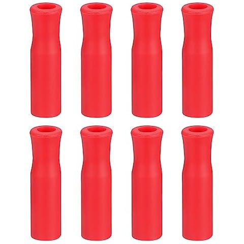 sourcing map 8pcs Silicone Straw Tips Cover