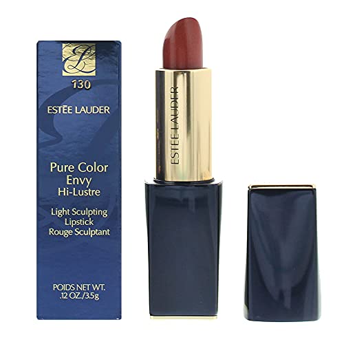 Estee Lauder Pure Color Envy Hi-Luster Light Sculpting Lipstick, Shimmer Medium Crème, No. 130 Slow Burn, 0.12 Oz #TOP1