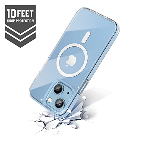 Image of Vaku Luxos Guard MagPro for iPhone 14 Cover Case, 10 Feet Drop Protection, Shockproof, Scratch Resistant, Slim, Thin Compatible with MagSafe iPhone 14 Back Cover - Sierra Blue