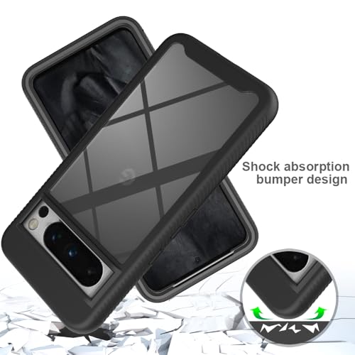 XINNI Case for Google Pixel 8 Pro, 360 Degree Shockproof Protective All-Round Protection with Built-in Screen Protector - Image 4