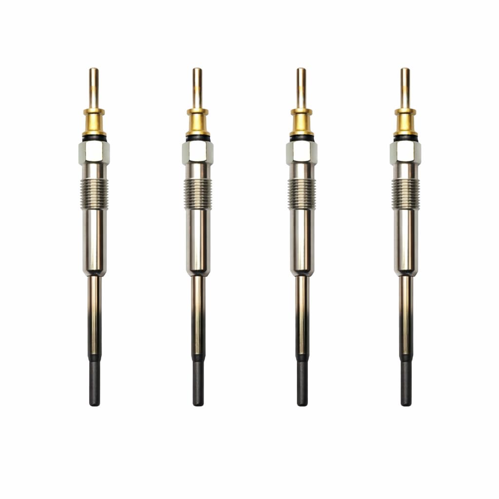 Diesel Glow Plug (Set of 4) | Skoda Octavia, Fabia, Volkswagen Passat, Bora & Audi A4 Diesel | 1.9L / 2.0L TDI/PD Diesel Engines | Dual Coil, Fast Heating, Long Life | TBS - The Black Smith