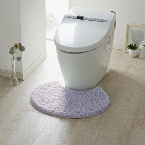 [ベルメゾン] トイレマット 洗える マット パープル ミニ(円形)マット・フタカバーなし