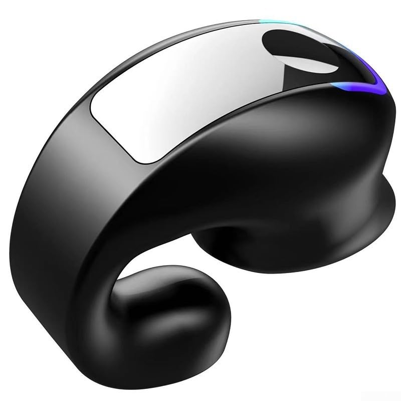 Auriculares inalámbricos GD28 con clip de oreja individual para TWS con micrófono con cancelación de ruido, adecuado para una comunicación clara en varios ajustes (negro)