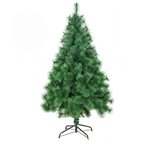 Árbol de Navidad artificial de PVC verde 150 cm 5 pies 150 puntas Árbol de Navidad con bisagras premium Árbol...