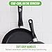 GreenLife 16 Piece Nonstick Cookware Set, Soft Grip Non-Toxic PFAS-Free Ceramic Pots & Pans, Dishwasher & Oven Safe, Frying, Sauce, Saute, Utensils, Glass Lids, Stay-Cool Handles, Wobble Free, Black