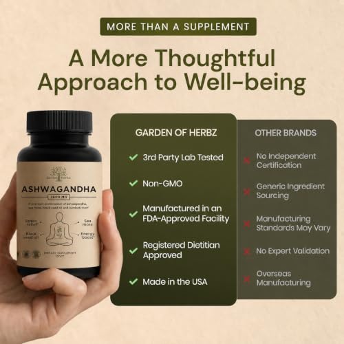 Garden of Herbz Organic Ashwagandha & Sea Moss Capsules