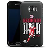 Panzer Handyhülle kompatibel mit Samsung Galaxy S7 Edge robuste Outdoor Hülle Schutzhülle glänzend FCB Georgia Stanway FC Bayern München