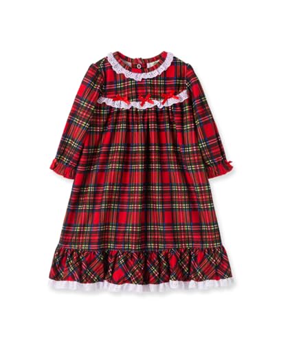 Little Clothes for Baby Girl's Christmas Plaid Nightgown Pajamas Sleepwear, 18 Months