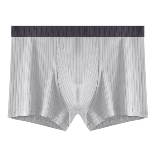 Men's Cotton Boxer Briefs, Ribbed Comfort Fit, 7-Pack, Solid Color Underwear4