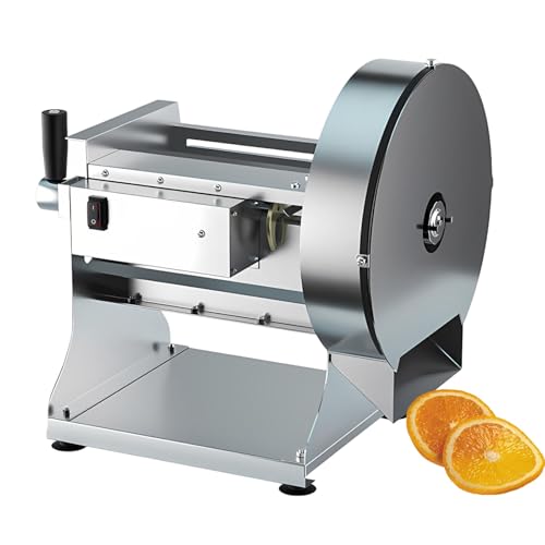 Robot de Cocina Eléctrico y Manual para Cortar y Trocear Verduras, Mandolina Profesional Inox para Catering, Solución para Batch Cooking, Dieta Sana y Vegana