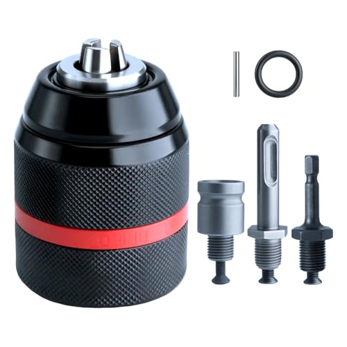 1/2-20 Keyless Drill Chuck Adapter 3-in-1 for Impact Driver